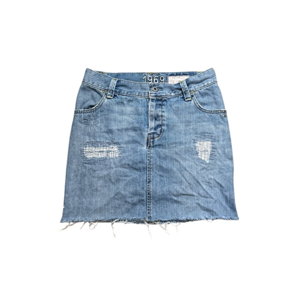 1969 Jeans Raw Hem Skirt
